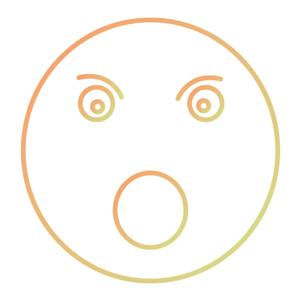 Face Sad Smiley Icon Vector Illustration — Stock vektor