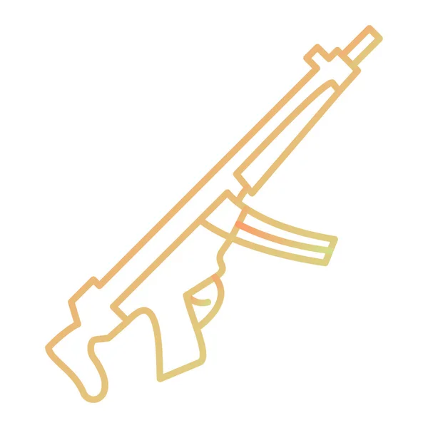 Gun Icon Outline Illustration Weapon Vector Icons Web — Stok Vektör