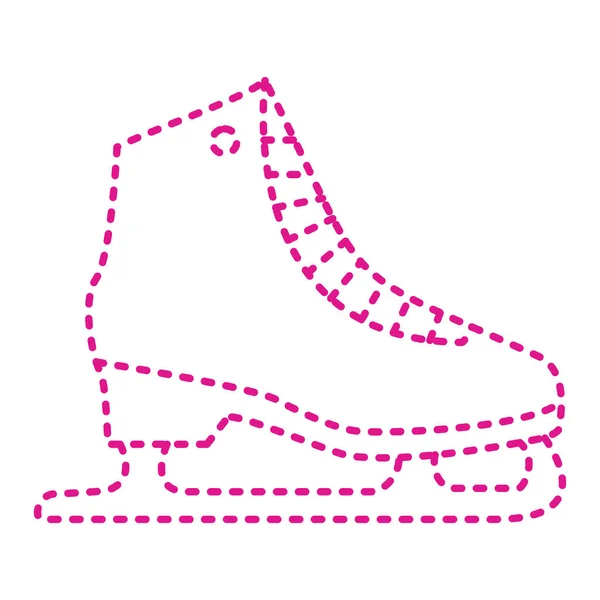 Skates Icon Sport Hobby Fitness Theme Isolated Design Vector Illustration — Stockový vektor
