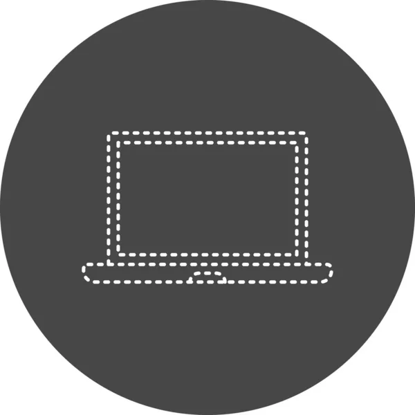 Laptop Web Icon Vector Illustration — Stock Vector