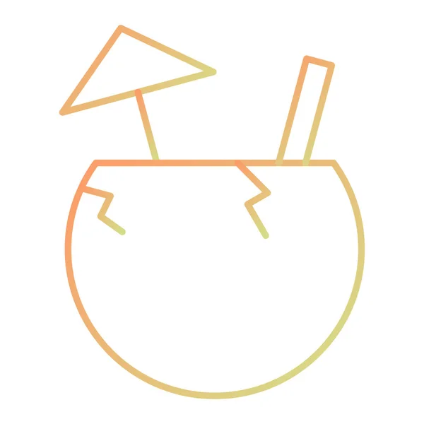 Vektor Illustration Des Cocktail Symbols — Stockvektor