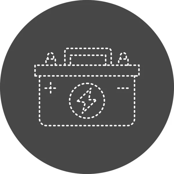 Car Battery Web Icon Simple Design — Stock vektor