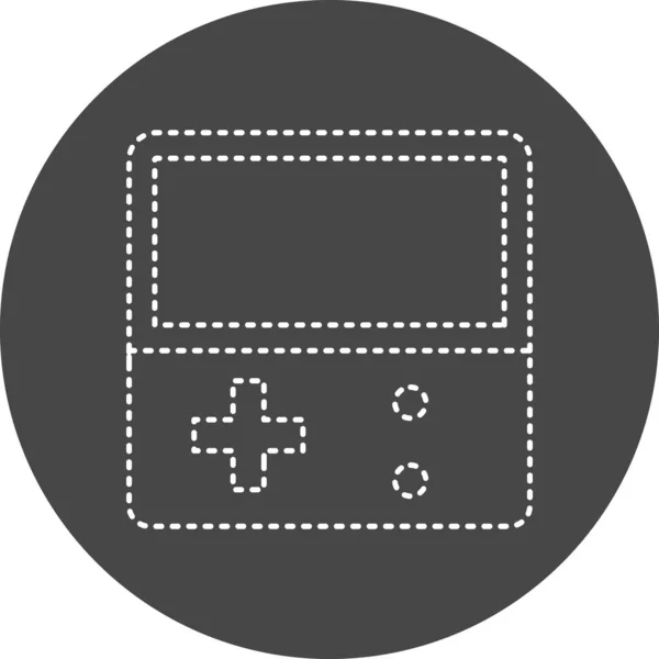 Game Console Web Icon Simple Design — ストックベクタ