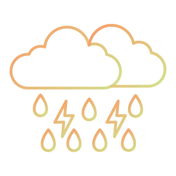 Weather Forecast Icon Vector Illustration Graphic Design — Stock Vector