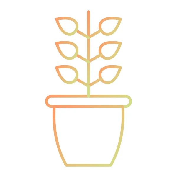 Pflanzentopf Symbol Vektor Illustration — Stockvektor