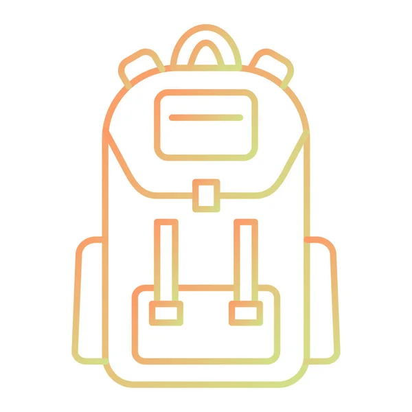 Backpack Icon School Bag Design Vector Illustration — Stock Vector