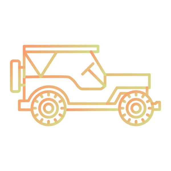 Auto Ikone Umriss Illustration Der Traktorvektorsymbole Für Web — Stockvektor