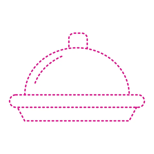 Restaurant Cloche Ikon Vektor Illustration Grafisk Design — Stock vektor