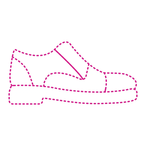 Women Shoes Icon Outline Fashion Shoe Vector Illustration Isolated White — Vettoriale Stock