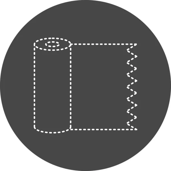 Пластиковая Обертка Векторный Глиф Икона Дизайн — стоковый вектор