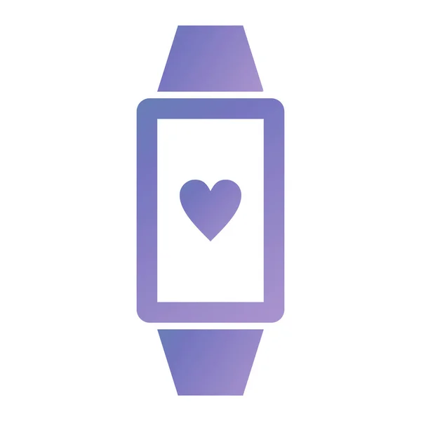 Smartwatch Icono Web Ilustración Simple — Vector de stock