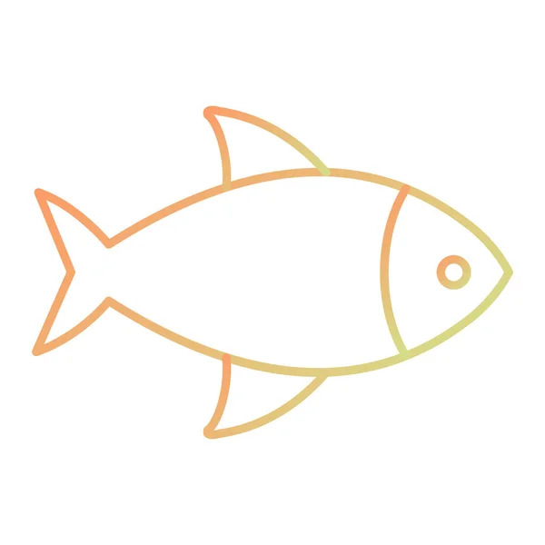 Color Fish Icon Vector Illustration — Image vectorielle