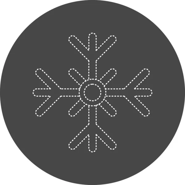 Beautiful Snowflake Web Icon Illustation — Archivo Imágenes Vectoriales
