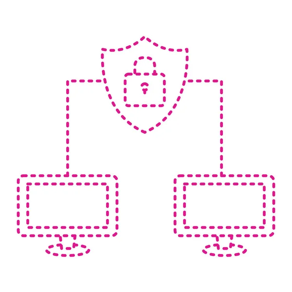 Línea Base Datos Vector Icono — Archivo Imágenes Vectoriales