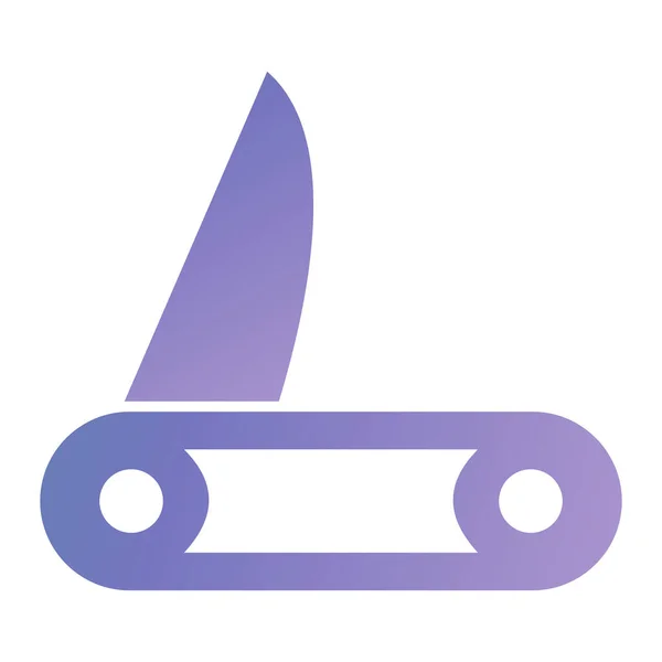 Cuchillo Icono Web Ilustración Simple — Archivo Imágenes Vectoriales