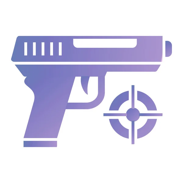 Gun Icon Simple Illustration Weapon Vector Icons Web — Stock Vector