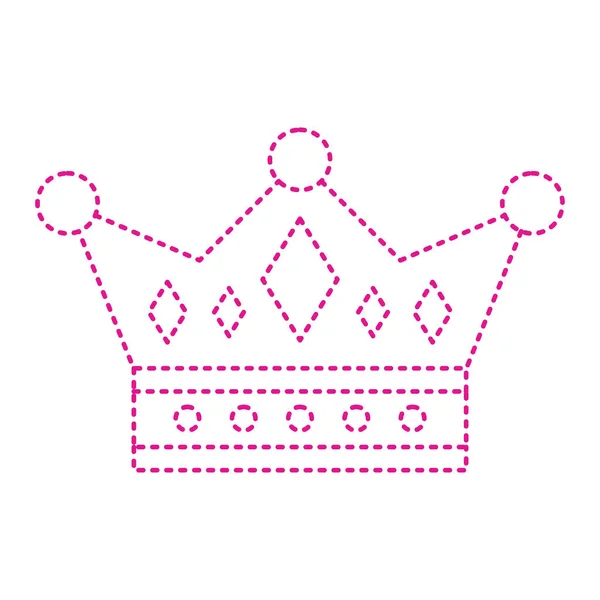 Crown Icon Royal King Symbol Isolated Flat Illustration — Vettoriale Stock