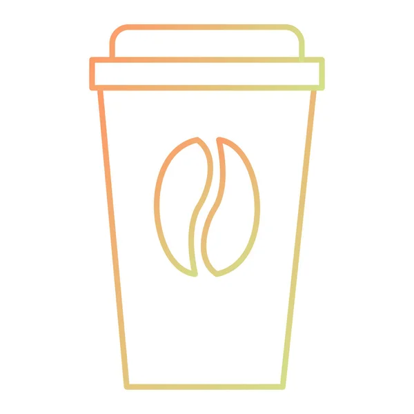 Икона Чашки Кофе Плоская Иллюстрация Векторных Значков Горячих Напитков Веб — стоковый вектор