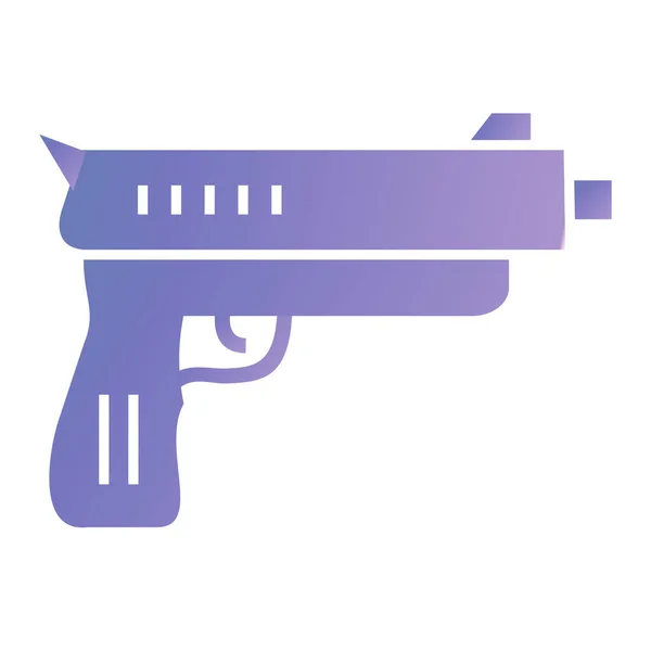 Gun Icon Simple Illustration Weapon Vector Icons Web — Stock Vector