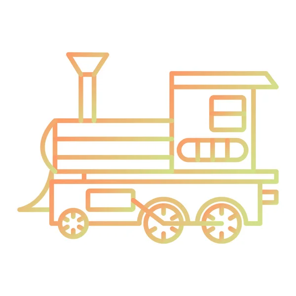 Tren Icono Vector Ilustración — Vector de stock