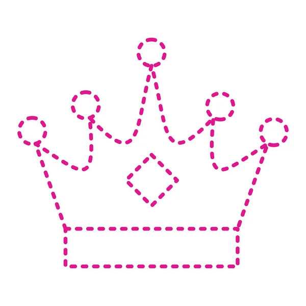 Crown Icon Cartoon Illustration Queen Vector Icons Stock — ストックベクタ