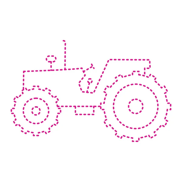 Tractor Icon Outline Illustration Car Vector Icons Web — Vector de stock