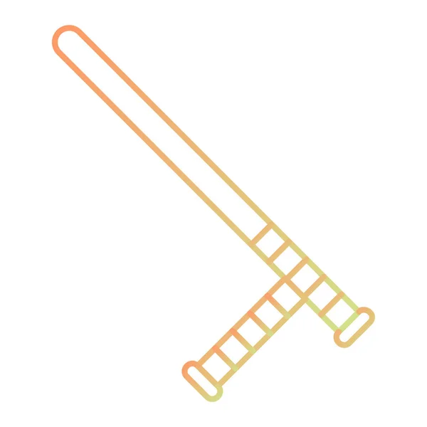 Baseball Bat Icon Outline Sport Equipment Vector Symbol Web Design — ストックベクタ