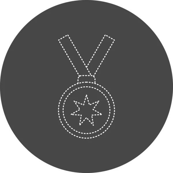 Medalha Ícone Web Ilustração Simples — Vetor de Stock