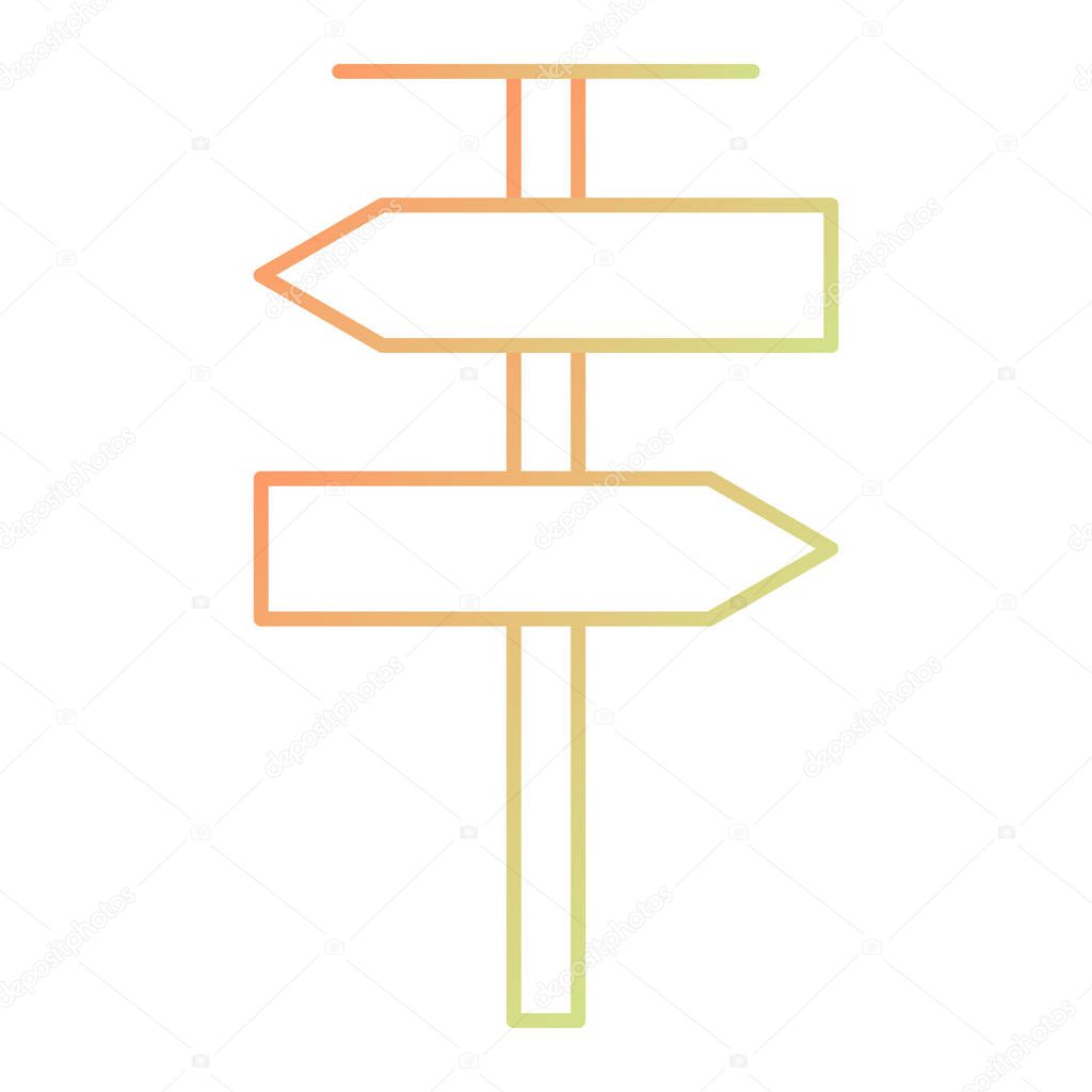signpost icon vector illustration
