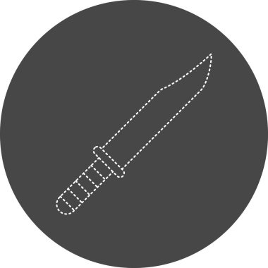 bıçak simgesi modada izole edilmiş arkaplan