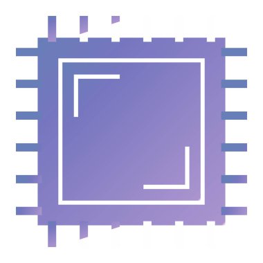 Bir kare simgenin vektör illüstrasyonu