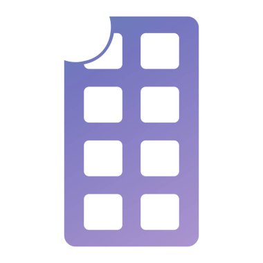 - Şeker. Web simgesi basit illüstrasyon