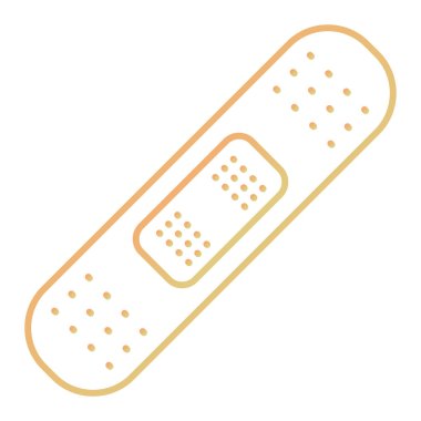 Bir bandaj simgesinin vektör çizimi