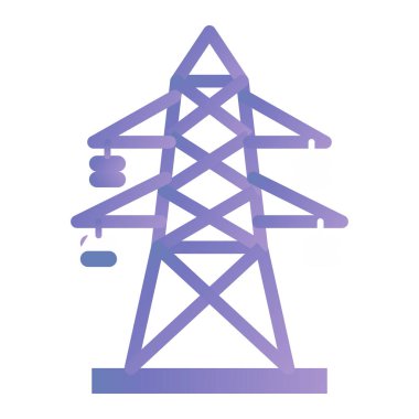 vector illustration of modern electricity icon