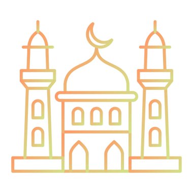 Cami simgesi vektör illüstrasyonu