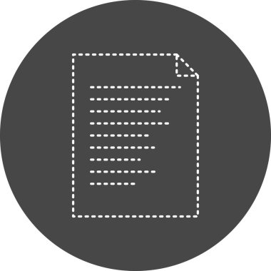 Dosya simgesinin vektör illüstrasyonu