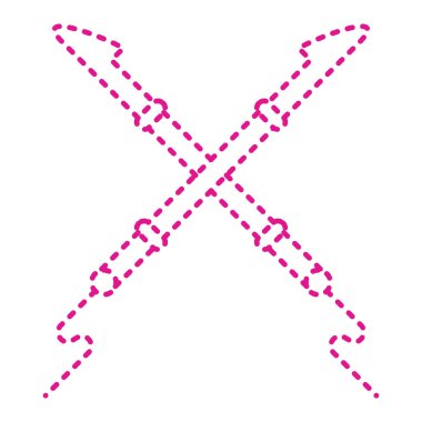 Kılıç simgesi. vektör illüstrasyonu