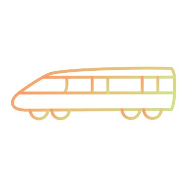 tren simgesi vektör illüstrasyonu