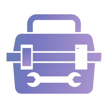 Alet çantası. Web simgesi basit tasarım