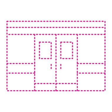 vector illustration of thin modern icon isolated on background