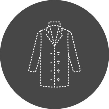 Coat web icon vector illustration