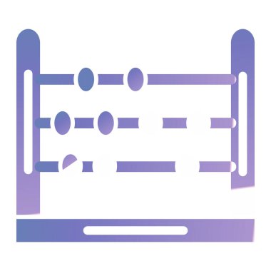 Abaküs. Web simgesi basit illüstrasyon