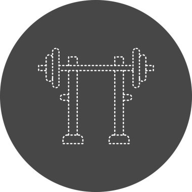 vector illustration of modern Gym Rod icon