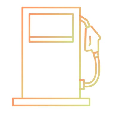 benzinlik ikonu vektör illüstrasyonu