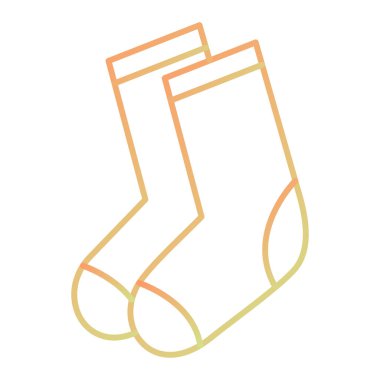 çorap simgesi vektör illüstrasyonu