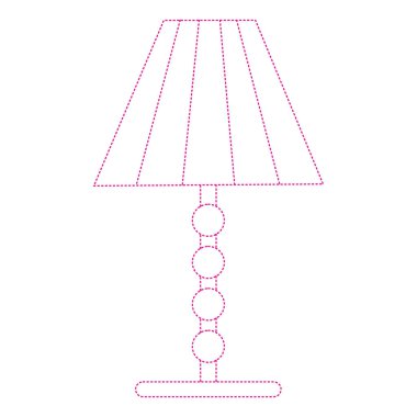 vector illustration of  icon of lamp