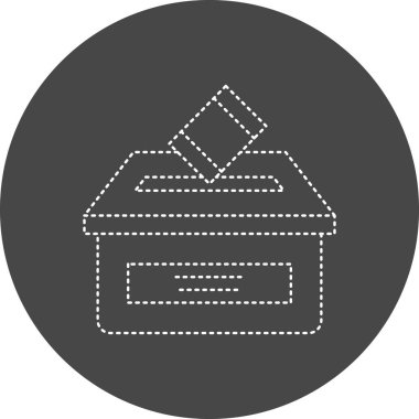 Vote vector thin icon