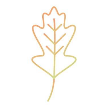 Yaprak ikonu vektör illüstrasyonu