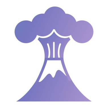 Bir volkan simgesinin vektör çizimi