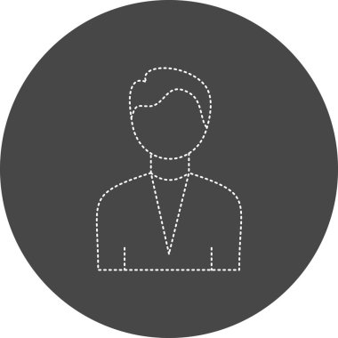 İnsan simgesinin vektör illüstrasyonu